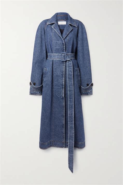 chloe denim trench coat.